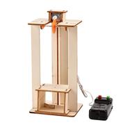 DIY Wooden Wire Controlled Elevator Model Assembly Kit Mechanical Transmission Physics Experiment STEM Teaching Aid Handmade Science Invention Educational Tool for Students