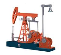 DIY Working 3D Metal Oil Pumping Unit Model Kit - Educational Toy with Light Effect & Switch, Electric Motor & Battery, Buildable Pump Jack for Adult (200+PCS)