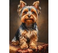 DIY Yorkshire Terrier Diamond Art Full Drill 12x16 Inch Diamond Painting Kits for Adults & Beginners - DIY Art Crafts for Relaxation and Home Wall Decor 959