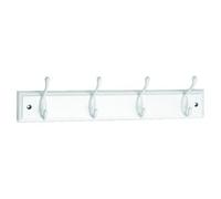 diy4u 4 x White Hat & Coat Hooks on White Board