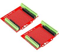 DIYables Screw Terminal Block Shield for Arduino Uno, 2 Pieces