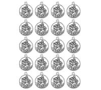 diyalo 20Pcs Saint St.Joseph/Michael/Christopher/Santiago Apostles/Our Lady Medal Charms Small Pendant for DIY Necklace Bracelet Part, Metal, No Gemstone
