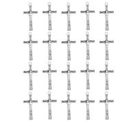 diyalo Catholic Four Way Cross/Celtic Crucifix/Orthodox Baptismal Cross/Holy Trinity Crucifix Cross Pendant Charms for DIY Rosary Chaplet Jewelry Making Parts, M, Metal, No Gemstone