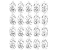 Diyalo Saint Mother Teresa of Calcutta/Holy Family/The Divine Mercy/Therese of Lisieux/ECCE Homo Mater Dolorosa Medallion Pendant for DIY Rosary Chaplet Parts (Saint Joseph-20Pcs)