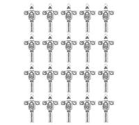 diyalo The Good Shepherd Pope Francis Papal Cross/Holy Face Reparation Cross/Our Lady of Medjugorje Cross/St.Benedict Exorcism Budded Cross Crucifixion Pendant for DIY Necklace Rosary Chaplet Part,