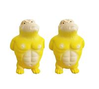 DIYASY 2 Pack Sensory Squeeze Gorilla, Soft Squishy Fidget Toys Stress Relief Ball for Adults & Kids