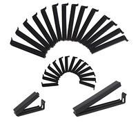 DIYASY 30PCS Food Bag Clips, 6cm x 15, 11cm x 15 Food Clips Reusable Bag Sealing Clips for Kitchen & Freezer Food Storage, Black