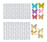 DIYBravo 2PCS Earring Resin Moulds Butterfly Shape Silicone Keychain Moulds Resin Art Moulds Bookmark Pendant Jewelry Making Moulds for Epoxy Casting Handcraft Gift (Butterfly molds)