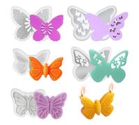 DIYBravo 5 Pcs Butterfly Candle Mold 3D Butterfly Resin Molds Animal Silicone Mold Soap Mold Art Decor Home Ornament Epoxy Resin Casting Mold for Aromatherapy Candle Craft Soap DIY