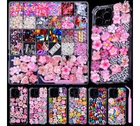 DIYCICO 3980 Pcs Junk Case Charms Kit for Phone Case,Slime Craft,Cute Nail Art Charms, S