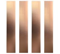 Diycoming 4PCS Metal Electrodes Copper Strips,1x125x25mm Copper Electrode Sheet for Electroplating and Plating