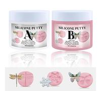 DIYcraft Silicone Putty,1LB/454G Silicone Mold Making Kit,Easy 1:1 Mixing Ratio Fast Cured Molding Putty for Casting,Non-Toxic,Strong&Flexible,Reusable Silicone Molds,Resin Molds,Soap Molds (Pink)