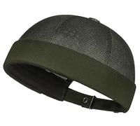 DIYDECAL Mens Mesh Brimless Cap,Summer Skullcap Docker Beanie Hat Dark Green