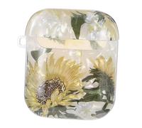 DIYEAH 1/2 Case Shell Flower Design Earphone Storage Cover Lost Earphone Holder Headphone Storage Case Beautiful Lost Ear-bud