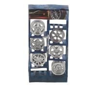 DIYEAH 1:64 Scale Diorama Wheel Rack Model for Diecast Car Garage Setup | Miniature Tire Rack, Compatible with 1/64 Workshop Accessories, Adds Authenticity to Repair Factory Scenes