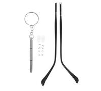 DIYEAH 1 Pair Eyeglass Replacement Arm Metal Eyeglass Repair Legs Glasses Temple Sunglasses Arm Eyewear Frame Temple Accessory For Glasses Black