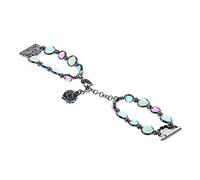 DIYEAH 1 PC Creative Metal Pearl Watch Strap Comfortable Bracelet for Watch Elegant Design for Daily Wear Business Sports