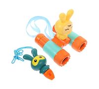 DIYEAH 1 Set Adorable Portable Binoculars Multi Function Small Binoculars for Outdoor Exploration Lightweight Easy to Carry Educational present for Includes Cartoon Whistle
