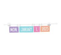 DIYEAH 1 Set Classroom Calendar Bulletin Board - Smooth Flipped Magnetic Wall Calendar For Preschool Homeschool Teachers - Retro Manual Monthly Hanging Academic Organizer