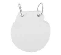 DIYEAH 1 Set Index Flash Cards with Rings - Conch Shell Loose-Leaf Paper - Binder Journal Notebook - Refillable Loose Leaf Note Pad for Study Cards