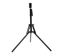 DIYEAH 1 Set Livestreaming Phone Holder Mobile Phone Stand for Desk Stable Cellphone Support for Online Meetings Video Streaming Black Folding Design