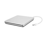 DIYEAH 1 Set USB External Dvd Drive Portable Dvd Writer Rewriter for Laptop Desktop High Speed Data Transfer Sleek Silver Design