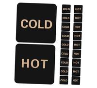 DIYEAH 10 Pairs Acrylic Water Label Stickers for Simple Installation Hotels Homes and Restaurants Self Adhesive Indicator Labels
