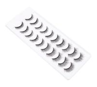 DIYEAH 10 Pairs Reusable False Eyelashes Made of Comfortable Chemical Fiber with 3d Multi-layer Design for Daily Use and Easy Cleaning, Natural Look Makeup Lash Decors