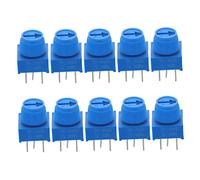 DIYEAH 10 Pcs Adjustable Potentiometer with Knob, 3 Pin Variable Resistor for Breadboarding and Prototyping, Wear Resistant Plastic and Metal