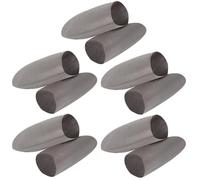 DIYEAH 10 Pcs Anti-sweat Anti-slip Screen Touch Finger Sleeves for Phone Gaming, Breathable Thin Silver Fiber Thumb Covers, Oil-proof Finger Protectors for Gamers (grey