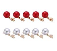 DIYEAH 10 Pcs Elegant Big Pearl Duckbill Hair Clip for Women, Alloy Material with Good Grip and Secure Hold, for Daily Styling and Special Occasions