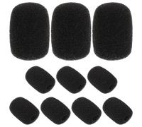 DIYEAH 10 Pcs Foam Microphone Windscreens Protective Caps for Headset Mic V3 V9s, Mini Lapel Lavalier Microphone Covers, Wind and Pop Filter for Radio and Travel Use