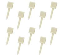 DIYEAH 10 Pcs Nylon Fixed Pins 6.5cm Beige Archery Target Nails Outdoor Shooting Accessories for Paper Target Practice