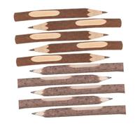 DIYEAH 10 Pcs Wooden Pens and Pencils with Tree Bark Exterior Ergonomic Rustic Branch Design for Comfortable Writing Sketching and Camping Theme Decorations Woodland Style Log Writing