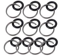 DIYEAH 10 Sets 3/8 Friction Ring Retaining Rings for Impact Wrench Wear-Resistant Iron and Rubber Wrench Socket Reliable Sleeve Clips for Power Tools Random Color