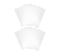 DIYEAH 10 Sheets of 6 Ring Paper Binder Dividers A5 Binder Tabs Notebook Dividers Plastic Book Dividers Card Separator Section Index Dividers for Notebooks Travel Diary Planner