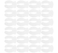 DIYEAH 1000pcs Disposable Cotton Eye Patches U-shaped Moisturizing Eye Mask Sheets for Facial Care and Sleeping White Cotton Pads for Sensitive Skin