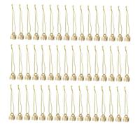 DIYEAH 1000pcs Gold Christmas Ornament Caps Replacement for Porcelain Ceramic Glass Baubles Lightweight Plastic DIY Decoration Tops for Tree Hangers Festive Holiday Decor Accessories