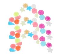 DIYEAH 1000pcs Luminous Pebbles 1.5cm Glow in The Dark Aquarium Decorative Rocks Shell Resin Glow Stones for Fish Tank and Garden Landscaping