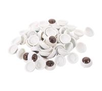 DIYEAH 100pcs 12mm Plastic Safety Eyes for Dolls and Crochet Animals, Realistic Detailing and Lifelike Craftsmanship, for DIY Projects and Craft Enthusiasts