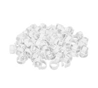 DIYEAH 100Pcs Colorful Numbered Pigeon Leg Rings Lightweight Bird Identification Bands for Racing Pigeons Parrots Canaries Roosters Easy to Apply and Remove