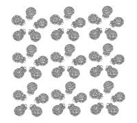 DIYEAH 100pcs Five Element Pendant Charms Vintage Chinese Style Alloy Lucky Charms for Jewelry Making Supplies for Necklace Bracelet Earrings Crafting Accessories