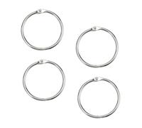 DIYEAH 100pcs Loose Leaf Binder Rings Metal Scrapbooking Book Ring Keychain Clip Holder for Photo Paper Organization Inner and Outer