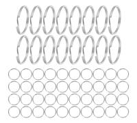 DIYEAH 100Pcs Metal Binder Rings 20Mm Small Openable Book Rings DIY Loose Leaf Binder Clips for Scrapbooks Index Cards Office and Home Use