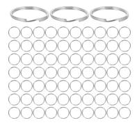 DIYEAH 100pcs Metal Binder Rings: Heavy Duty Book Binding Discs - Iron Catalog Circles Snap Open Rings for Notebooks and Planners