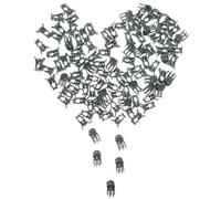 DIYEAH 100pcs Orchid Plant Support Clips Green Plastic Clamps for Climbing Vines Flowers and Garden Plants Non-damaging Stem Holders for Tomato Beans and Orchids Easy to Use and