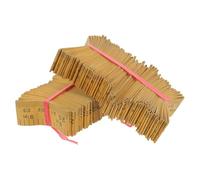 DIYEAH 100pcs Paper Measuring Tape 64cm Single-sided Soft Paper Tape Measure for Tailoring and Garment Fitting, Lies Flat without Curling, Khaki Colour, 65.5x1.8cm