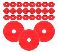 DIYEAH 100pcs Red Plastic Counting Chips Tokens for Classroom Reward Jars, Safe for Math Counting Discs for Halloween Party Favor and Carnival Educational Activities
