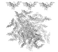 DIYEAH 100Pcs Retro Bat Charms for Jewelry Making Mini Metal Bat Pendants for DIY Crafting Unique Hanging Charms for Bracelets Necklaces and Keychains Antique