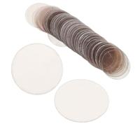DIYEAH 100pcs Round Mica Sheets for Microwave and Boiler Replacement, Heat Insulation Mica Plate Resilience Against Heat Shocks and Airtight Installation, Suitable for Metallurgy